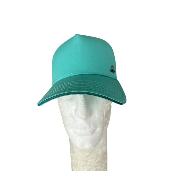 Prana Geometric Teal Trucker Mesh Snapback Hat Cap Womens - Picture 2 of 7